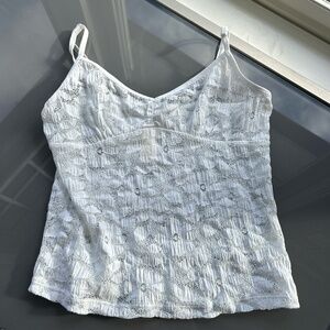 Aerie white lace top